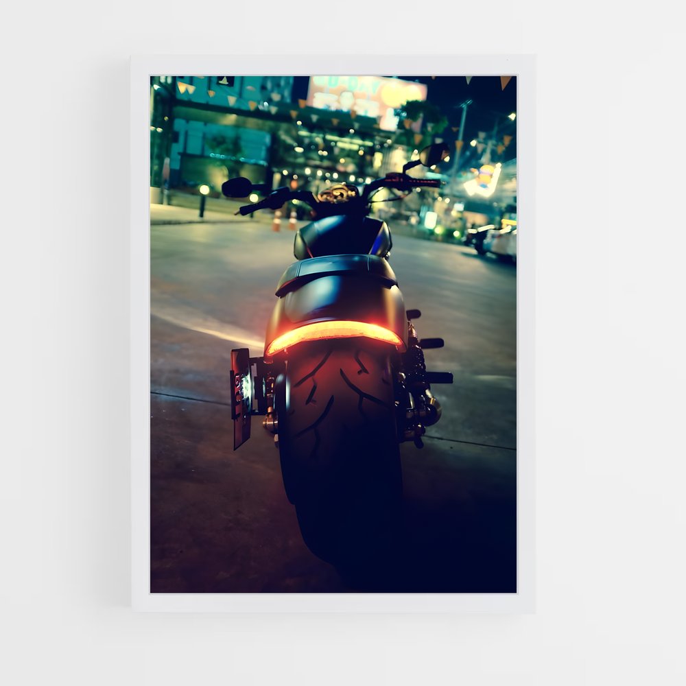 Poster Nuit Musclée – affiche Harley-Davidson (vue 3)